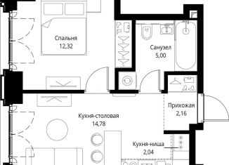 Продаю 1-комнатную квартиру, 36.3 м2, Москва, Проектируемый проезд № 4089