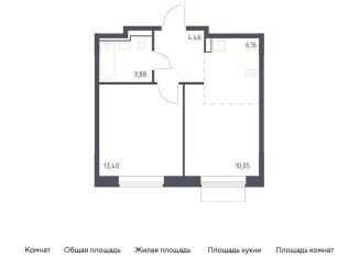 Продается 1-ком. квартира, 38 м2, Москва, жилой комплекс Квартал Домашний, 1, станция Курьяново
