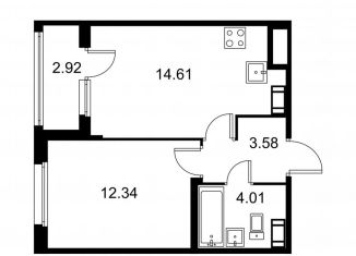 Продается 1-комнатная квартира, 36 м2, Санкт-Петербург