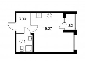 Квартира на продажу студия, 28.2 м2, Колпино