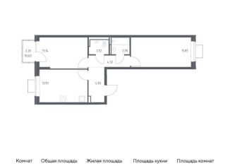 Продажа 2-комнатной квартиры, 58 м2, Ленинский городской округ