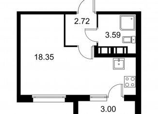 Продам квартиру студию, 26.2 м2, Санкт-Петербург