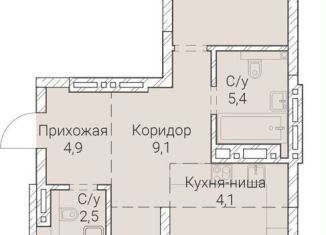 Продажа двухкомнатной квартиры, 89.1 м2, Новосибирск, Овражная улица, 2А, Заельцовский район