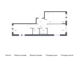 Продажа 2-комнатной квартиры, 59.6 м2, Московская область, квартал Ивакино, 2к1