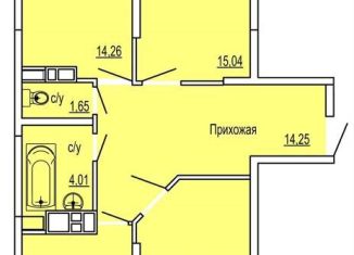 Продаю трехкомнатную квартиру, 87.6 м2, Краснодар, Командорская улица, 15/1, ЖК Россинский Парк