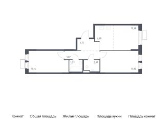 Продаю двухкомнатную квартиру, 59.4 м2, Московская область, жилой комплекс Квартал Ивакино, к3
