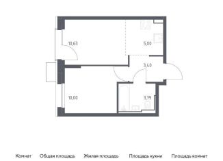 Продажа двухкомнатной квартиры, 32.8 м2, Москва, метро Зябликово