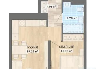 Продам 1-ком. квартиру, 42.2 м2, Екатеринбург, ЖК Нова парк