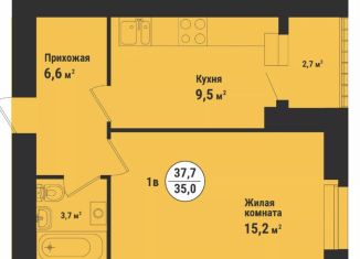 Продаю 1-комнатную квартиру, 37.7 м2, Тамбовская область, улица имени С.И. Савостьянова, 14В