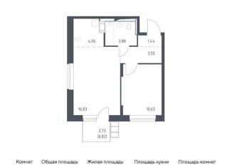 Продается однокомнатная квартира, 41.2 м2, поселение Рязановское, жилой комплекс Алхимово, к11