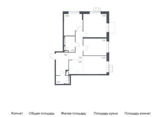 Продается 3-ком. квартира, 79 м2, поселение Рязановское, ЖК Алхимово, жилой комплекс Алхимово, к10