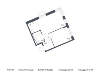 Продам 1-комнатную квартиру, 40.8 м2, Москва