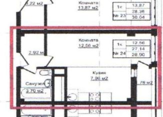 Продам 1-комнатную квартиру, 28 м2, Сочи, микрорайон Макаренко, Пластунская улица, 104А