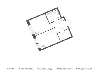 Однокомнатная квартира на продажу, 32.6 м2, Москва, Молжаниновский район