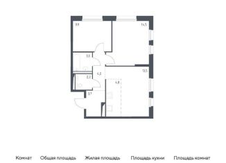 Продажа двухкомнатной квартиры, 55.6 м2, Москва, метро Пятницкое шоссе, жилой комплекс Молжаниново, к1