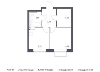 Продаю однокомнатную квартиру, 35.9 м2, посёлок Мирный, жилой комплекс Томилино Парк, к6.1