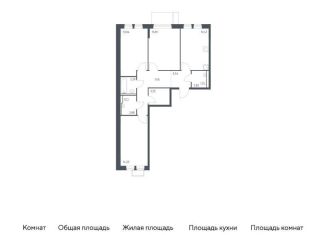 Продам 3-ком. квартиру, 78.6 м2, Москва, САО