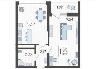 Продажа 1-комнатной квартиры, 38.1 м2, Сочи