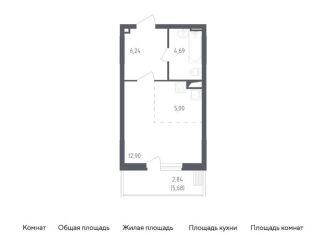Продам квартиру студию, 31.7 м2, Московская область, жилой комплекс Егорово Парк, к1
