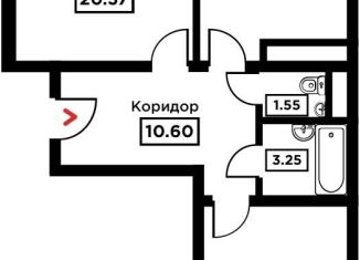 Продам 2-ком. квартиру, 65.4 м2, Краснодар, Школьная улица, 1, Прикубанский округ