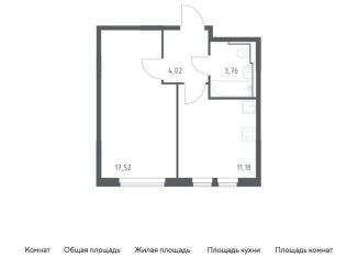 Продается 1-ком. квартира, 36.5 м2, Москва, жилой комплекс Остафьево, к19