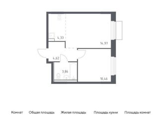 Продам двухкомнатную квартиру, 38.2 м2, Москва, жилой комплекс Квартал Марьино, к2