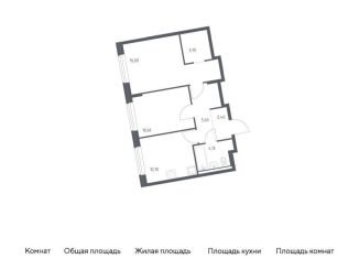 2-ком. квартира на продажу, 53.1 м2, Москва
