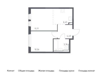 Продам двухкомнатную квартиру, 36.4 м2, Москва, жилой комплекс Остафьево, к19
