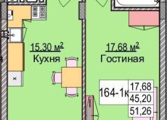 Продается однокомнатная квартира, 57.3 м2, Зеленоградск