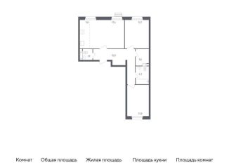 2-комнатная квартира на продажу, 69 м2, Москва, проспект Куприна, 36к1