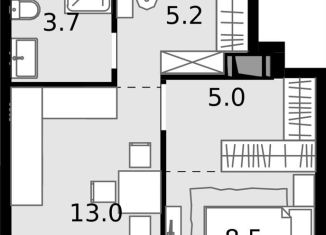 Продажа однокомнатной квартиры, 35.4 м2, Москва, район Отрадное, Отрадная улица, 4А