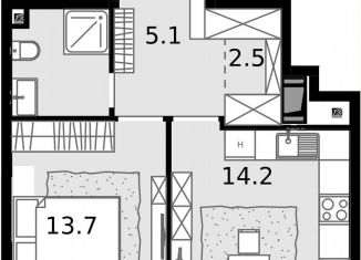 Продаю 1-ком. квартиру, 38.6 м2, Москва, район Отрадное, Отрадная улица, 4А