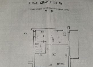 Продаю 1-ком. квартиру, 35.9 м2, Волгоград, улица Константина Симонова, 24