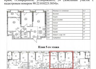 Продается двухкомнатная квартира, 62 м2, Симферополь, Киевский район, улица Воровского, 24