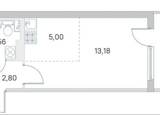 Продаю квартиру студию, 26.1 м2, посёлок Стрельна