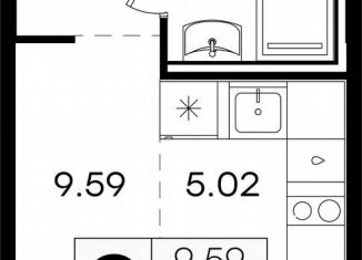 Продам квартиру студию, 20.3 м2, городской округ Нижний Новгород