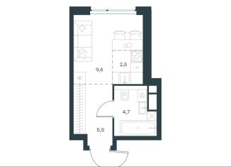 Продам квартиру студию, 22.1 м2, Москва, жилой комплекс Левел Мичуринский, к11