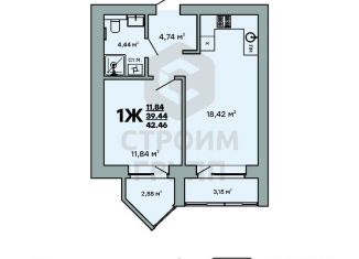 Продается однокомнатная квартира, 42.5 м2, Ковров, улица Строителей, 43/1