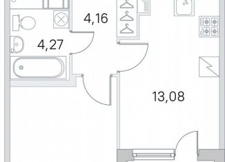 Продается 1-ком. квартира, 35.3 м2, посёлок Шушары