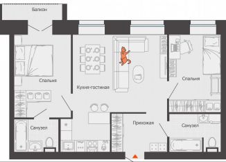 Продается 3-комнатная квартира, 66 м2, Киров, Ленинский район