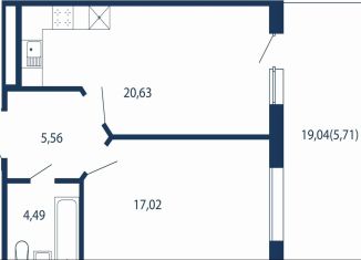 Продается однокомнатная квартира, 53.4 м2, Сестрорецк, улица Инструментальщиков, 18