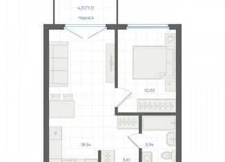 Продается однокомнатная квартира, 37.2 м2, Екатеринбург, Ленинский район