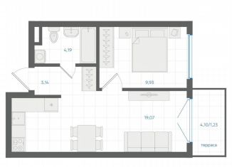 Продается 1-комнатная квартира, 37.6 м2, Екатеринбург, метро Чкаловская