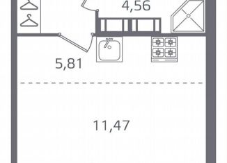 Квартира на продажу студия, 28.2 м2, Санкт-Петербург, муниципальный округ Финляндский