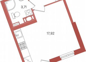 Продам квартиру студию, 26.7 м2, Сертолово