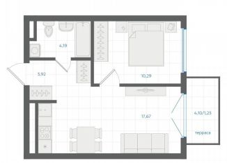 Продаю 1-ком. квартиру, 37.3 м2, Екатеринбург, метро Чкаловская