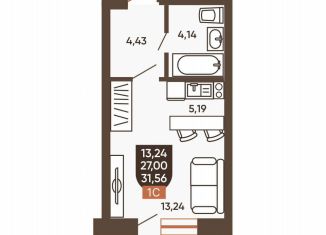 Продам 1-комнатную квартиру, 31.6 м2, Новосибирск, Новоуральская улица, 10, Калининский район