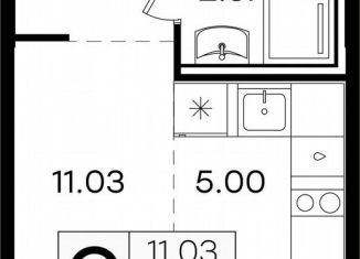 Продается квартира студия, 22.3 м2, городской округ Нижний Новгород