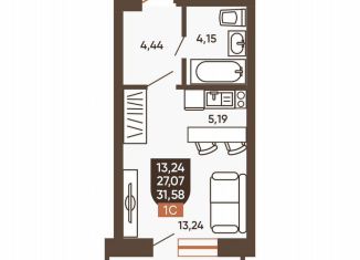 Продается 1-комнатная квартира, 31.6 м2, Новосибирск, Новоуральская улица, 10, Калининский район