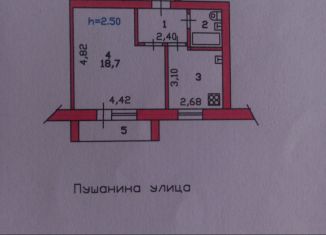 Продается однокомнатная квартира, 33.7 м2, Пенза, улица Пушанина, 9А, Первомайский район